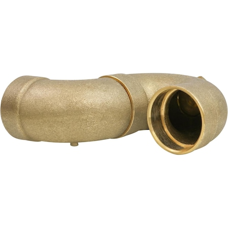 Everflow Cast Brass DWV Pressure Adapter 1-1/2 in. C x 2 in. M for Drain, Waste and Vent Systems BDWV1379